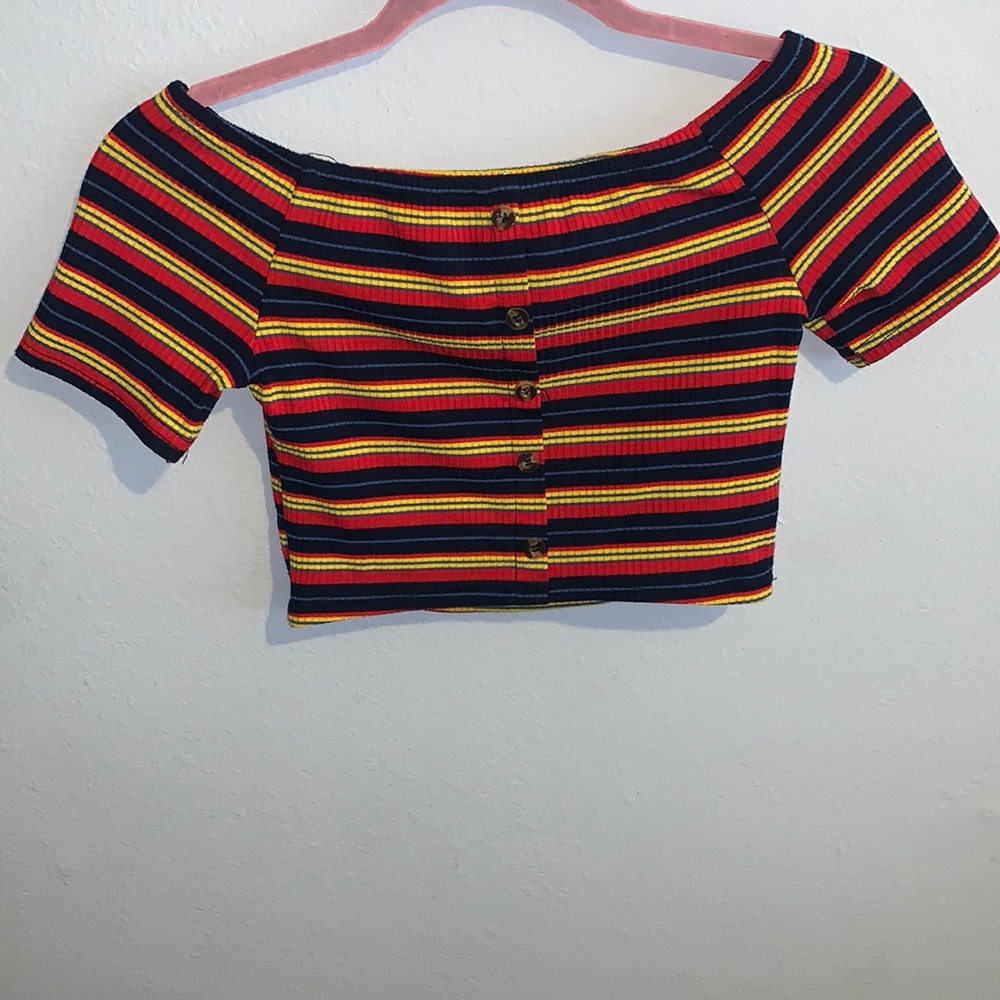 Ellie&kate striped croptop